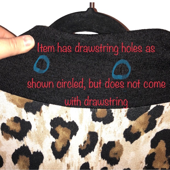 Honeyme Leopard Sweater Cowl Neck XXL NWOT - Picture 4 of 9